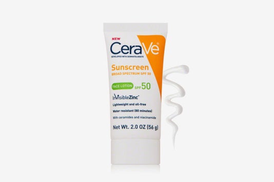 CeraVe Face Sunscreen With Zinc Oxide Broad Spectrum SPF 50.
